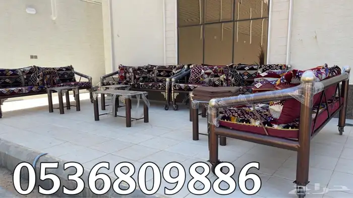 كراسي حديد بوية فرن للجلسات الخارجية 3