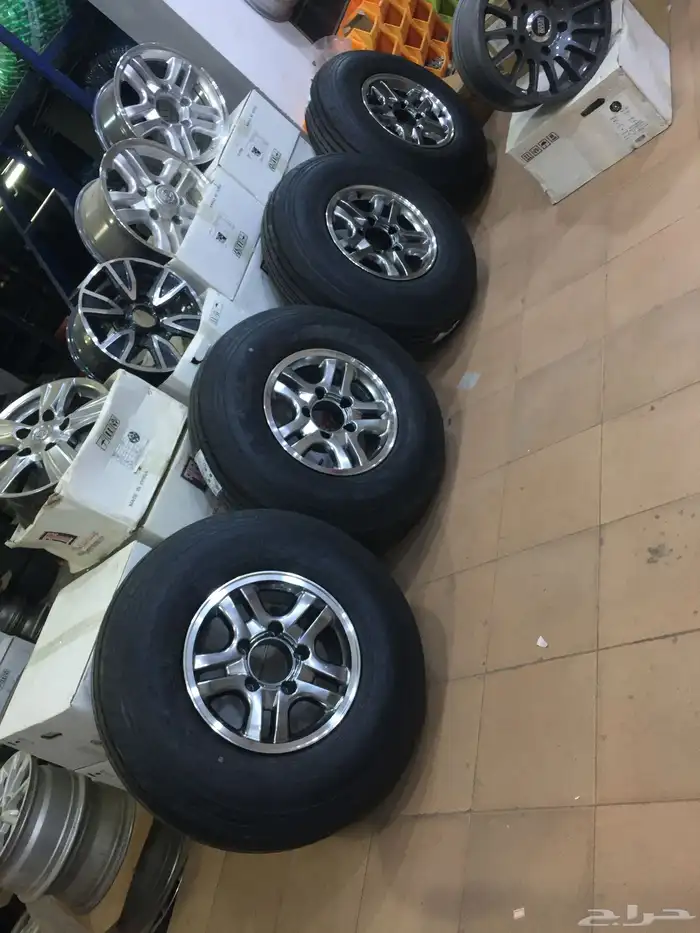 جنوط لكزس 16 شفه عريض نيكل الحميد اللون رصاصي و فيراني جديد 6