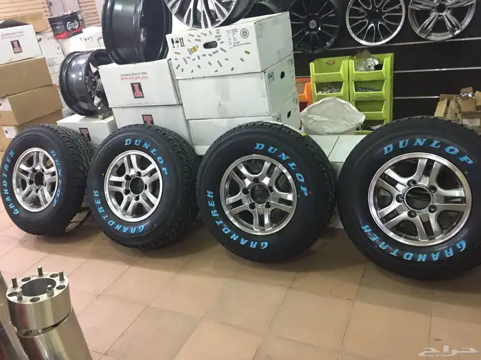 جنوط لكزس 16 شفه عريض نيكل الحميد اللون رصاصي و فيراني جديد 4