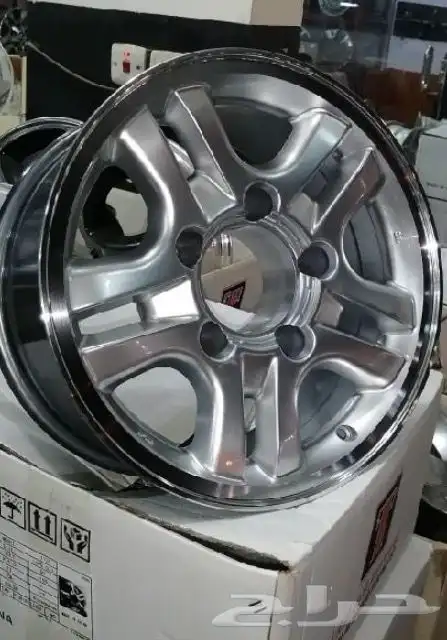 جنوط لكزس 16 شفه عريض نيكل الحميد اللون رصاصي و فيراني جديد 0