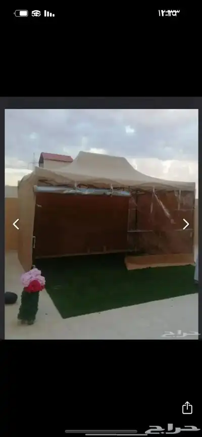 خيمة قابلة للطي 3 في 6 مع رواق و طاقة شمسية 2