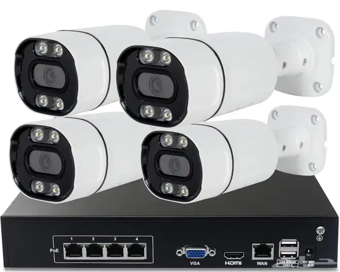 4 كامرات مع جهاز تسجيل ( جديده) 2