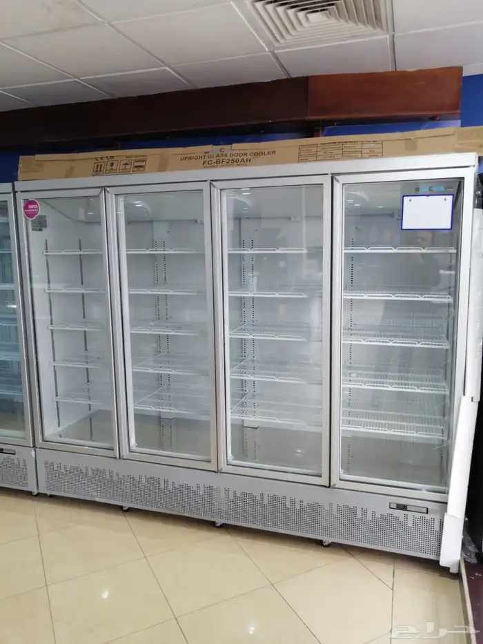 متوفر لدينا ثلاجات بانكول عرض 4 باب زجاج 0