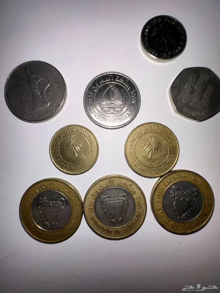 عملات سعوديه وخليجية وعربية واجنبيه قديمه للبيع . 8