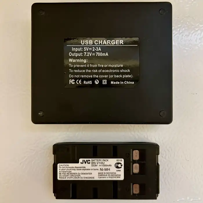 شاحن خارجي بطارية كاميرا فيديو JVC 1
