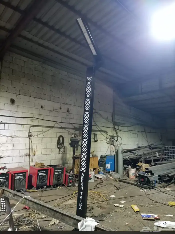 اعمدة انارة وأعمدة ديكوريه وقواعد خرسانيه 15