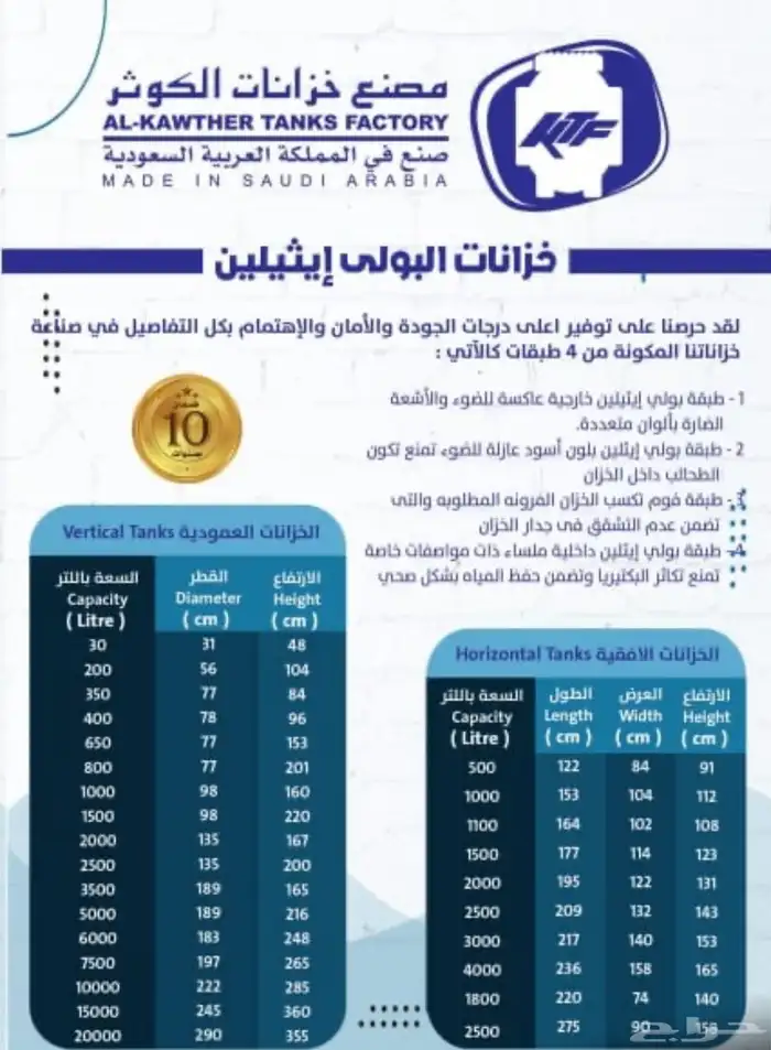 خزانات و فلاتر تحليه و اجهزه تبريد للبيع 5