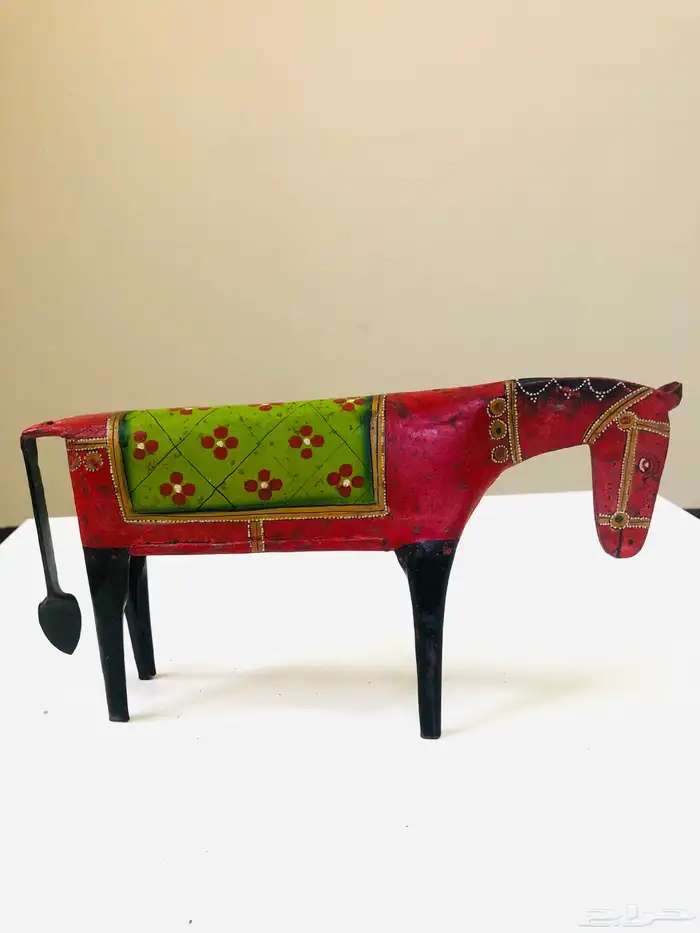 ثلاث مجسمات خيول مصنوعة من المعدن انتيك 1970 5