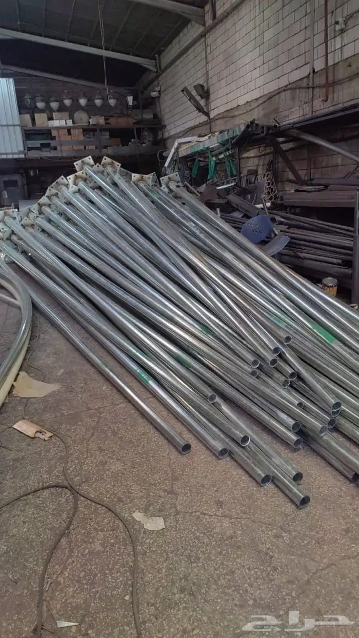 اعمدة انارة وأعمدة ديكوريه وقواعد خرسانيه 21