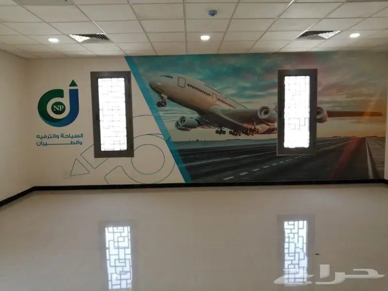 تصميم ورق جدران مكاتب 3D 5