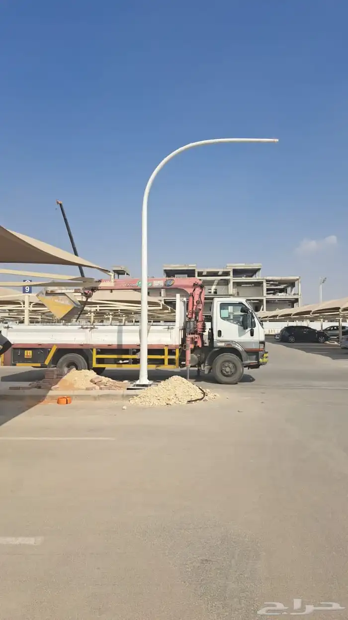 اعمدة انارة وأعمدة ديكوريه وقواعد خرسانيه 26