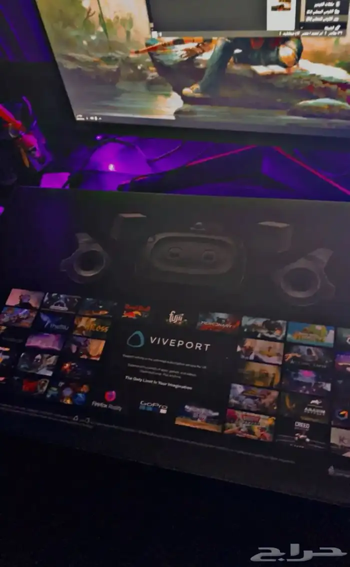 نظارة vr htc vive cosmos elite بكراتينها جديده ورخيصه 0