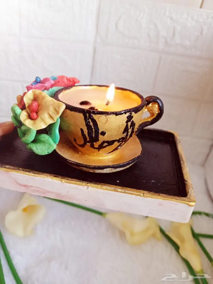 شغل يدوي شموع معطره كونكريت توزيعات مناسبات 10