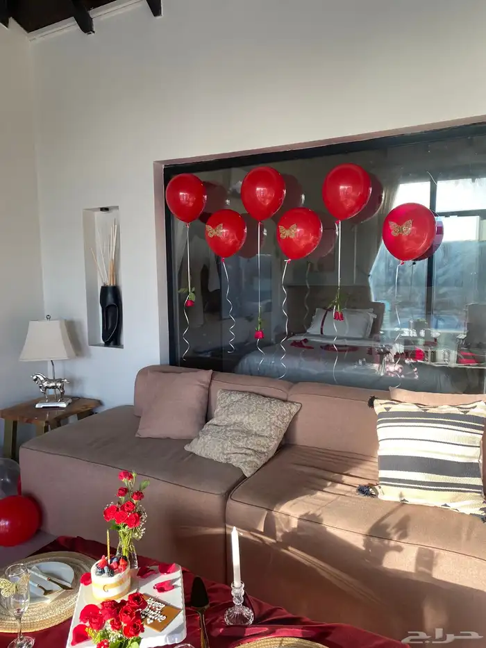 تنسيق ذكرى زواج   غرف عرسان 9