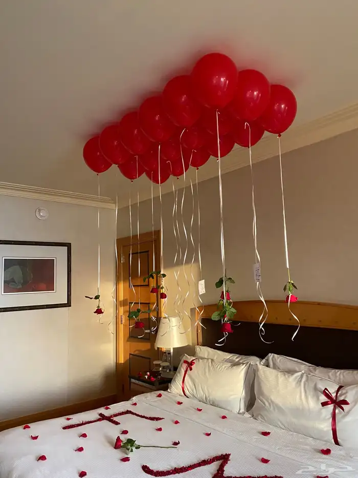 تنسيق ذكرى زواج   غرف عرسان 13