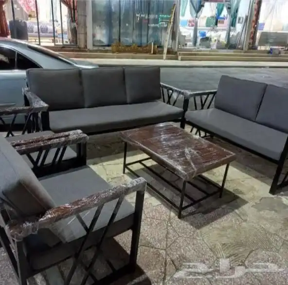جلسات خارجيه للحدائق مع اغطية ضد الماء والشمس 4