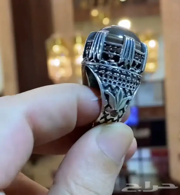 خواتم فضة خالص نوادر تحف فنيه احجار كريمة 52