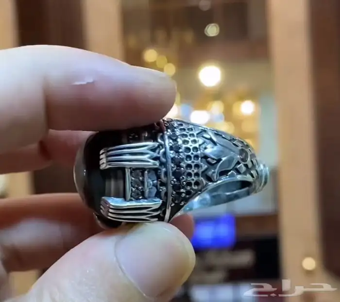 خواتم فضة خالص نوادر تحف فنيه احجار كريمة 49