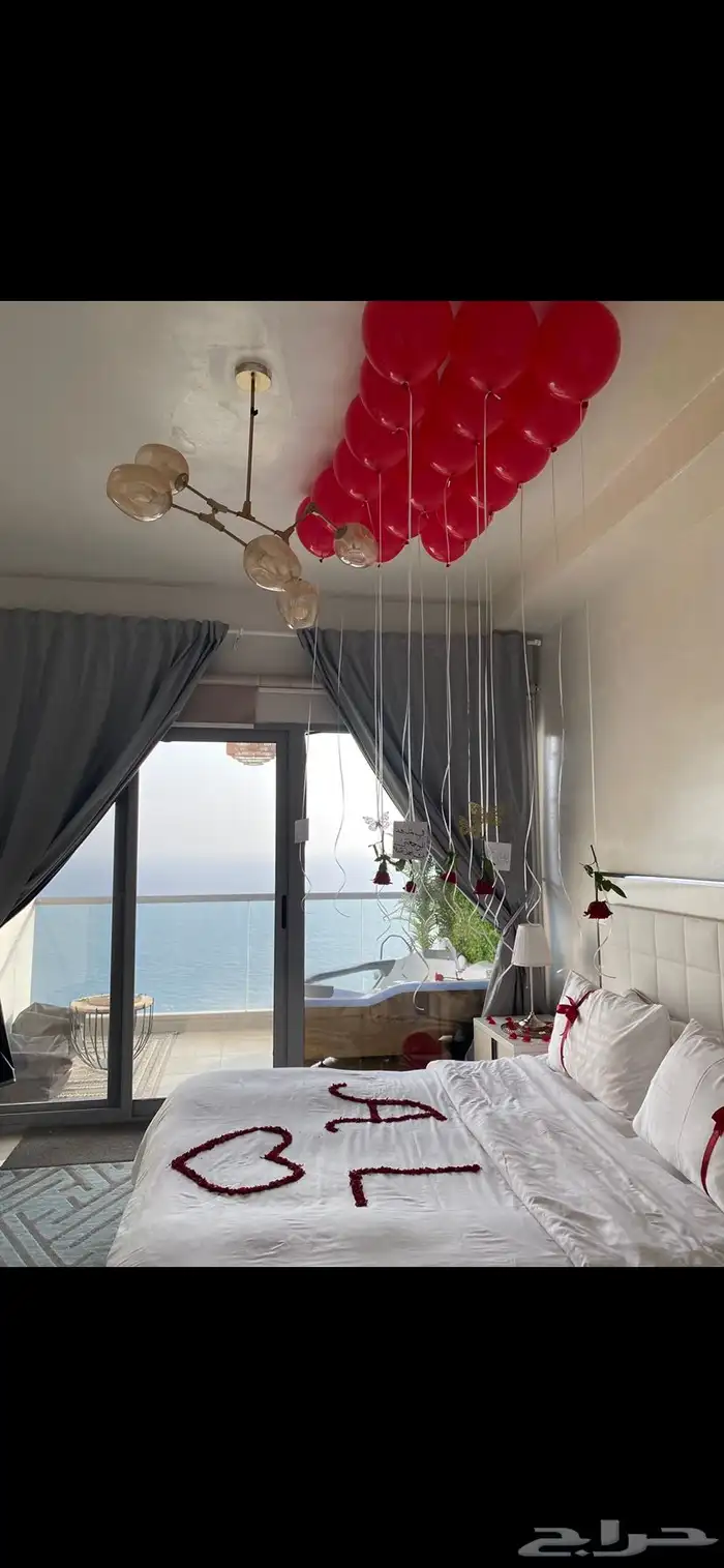 تنسيق ذكرى زواج   غرف عرسان 6