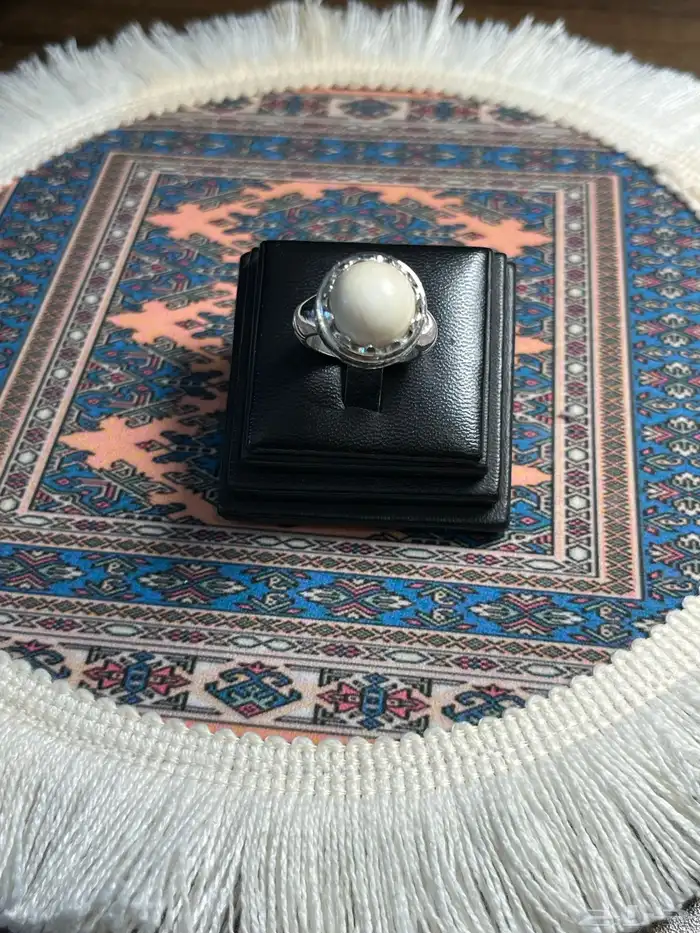 خاتم عاج نائب الفيل طبيعي 0