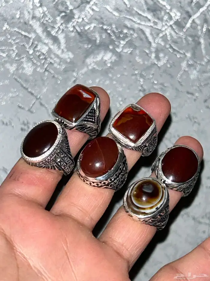 خواتم عقيق 4