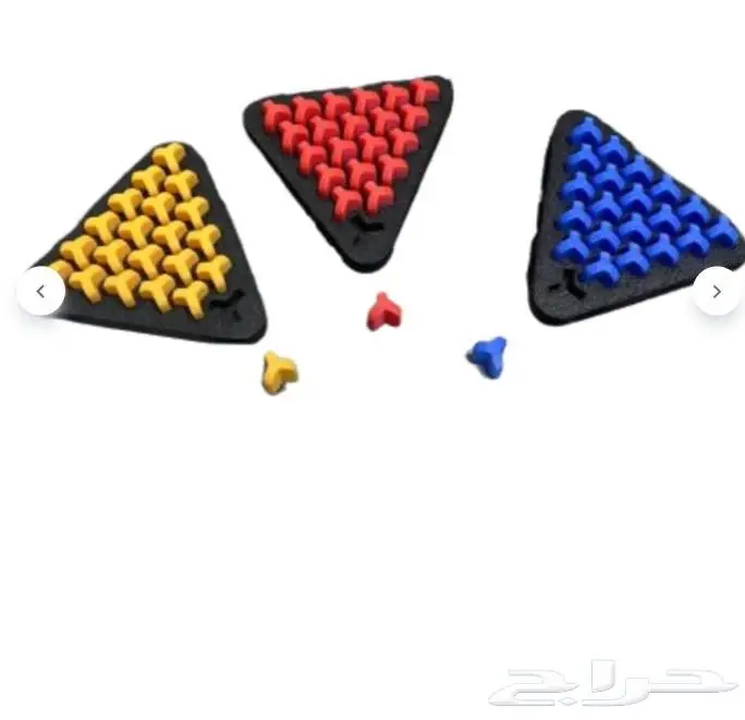 ألعاب عائلية تريغل تريجل مثلثات حرب المطاط Triggle Game 1