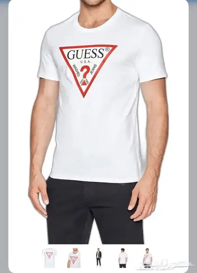 تي شيرت رجالي ماركة جس وكالفن Guess  CK 1