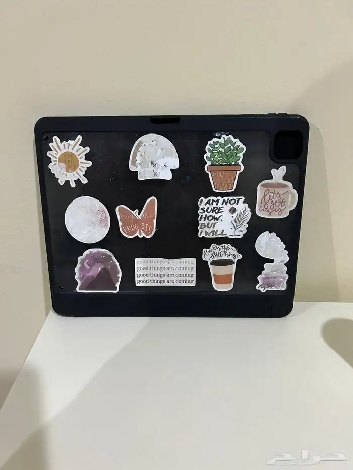 كفر ايباد برو مع غلاف ومكان للقلم جميل مع ملصقات لطيفة 6