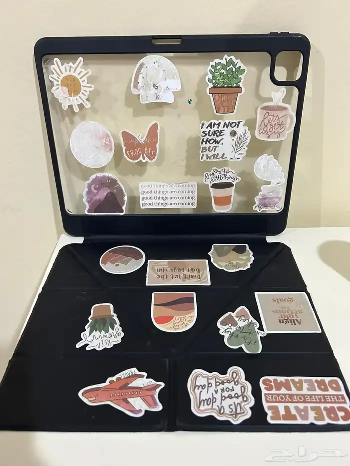 كفر ايباد برو مع غلاف ومكان للقلم جميل مع ملصقات لطيفة 1