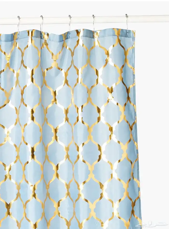 ستارة حمام لون تيفاني وذهبي بوليستر مقوى (جديد) 4