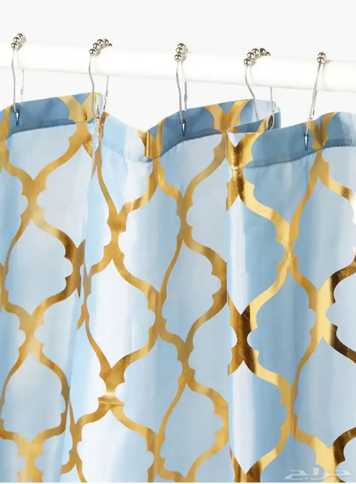 ستارة حمام لون تيفاني وذهبي بوليستر مقوى (جديد) 3