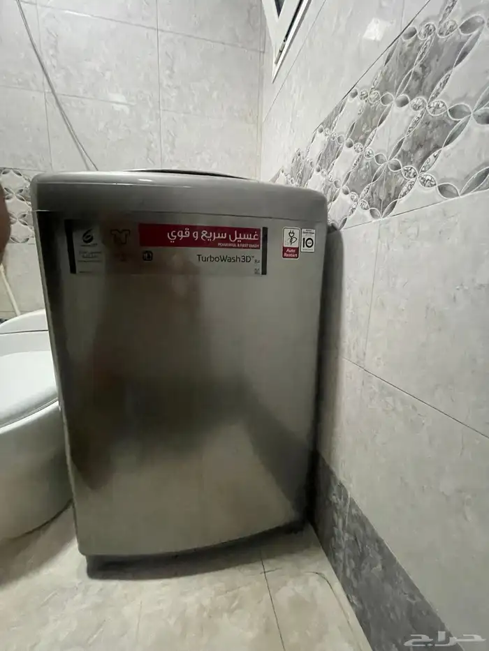 غسالة توماتيك LG ( كيلو 15 ) غسالة ال جي مستعملة سعة التحميل 1