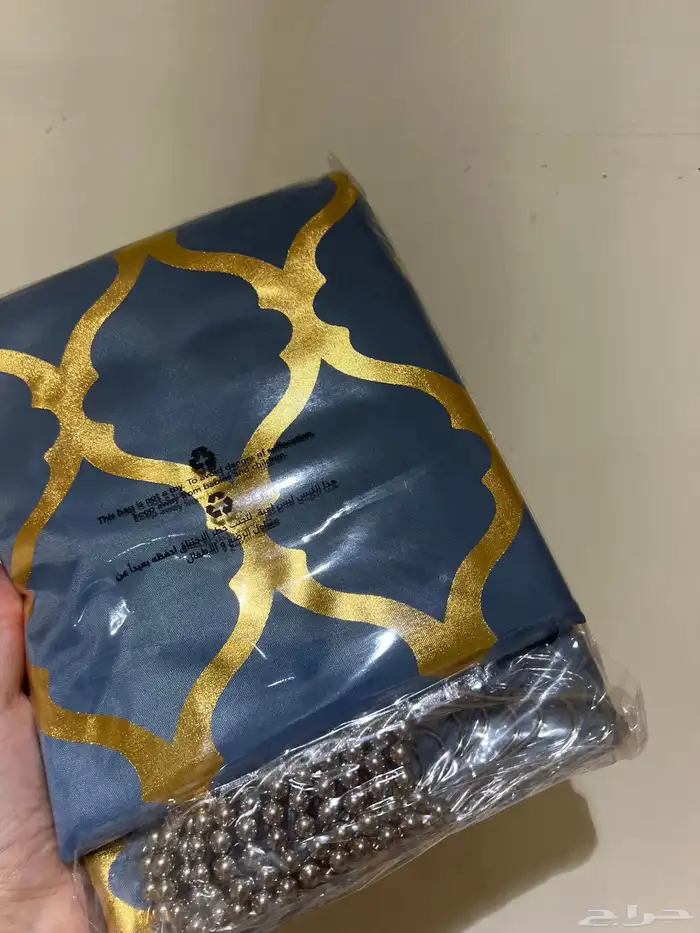 ستارة حمام لون تيفاني وذهبي بوليستر مقوى (جديد) 1