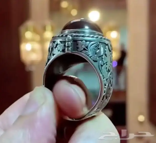 خواتم فضة خالص نوادر تحف فنيه احجار كريمة 60