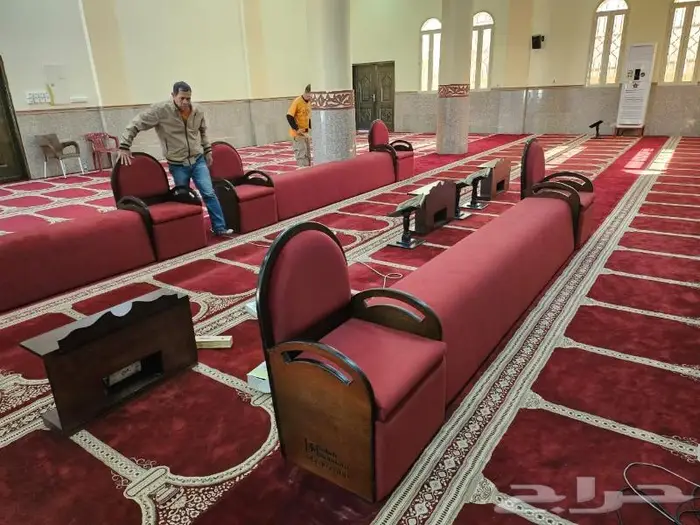 تكاية مساندظهر مساجد دواليب وحوامل مصاحف ديكورات مساجد 82