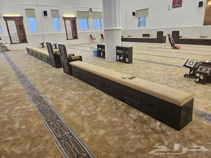 تكاية مساندظهر مساجد دواليب وحوامل مصاحف ديكورات مساجد 83