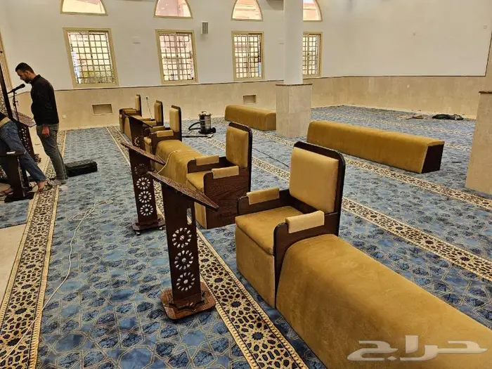 تكاية مساندظهر مساجد دواليب وحوامل مصاحف ديكورات مساجد 84