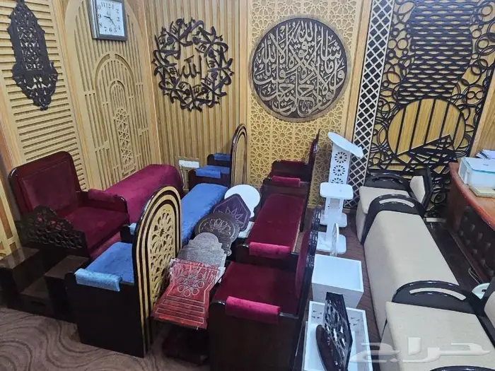 تكاية مساندظهر مساجد دواليب وحوامل مصاحف ديكورات مساجد 92
