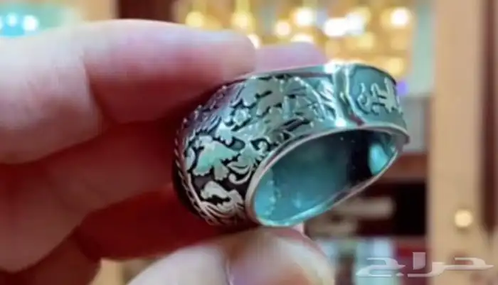 خواتم فضة خالص نوادر تحف فنيه احجار كريمة 66