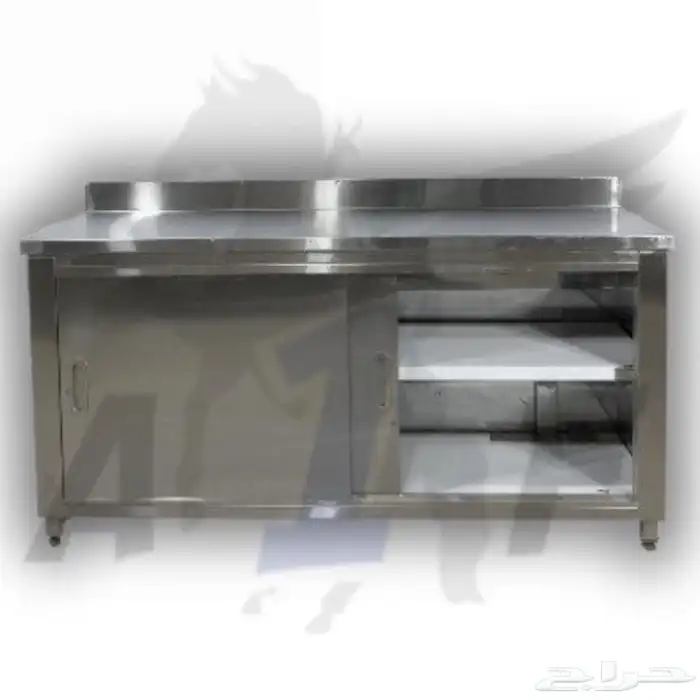 طاولات استيل ستاند استيل طبليات ارفف جدارية اعمال استيل 9