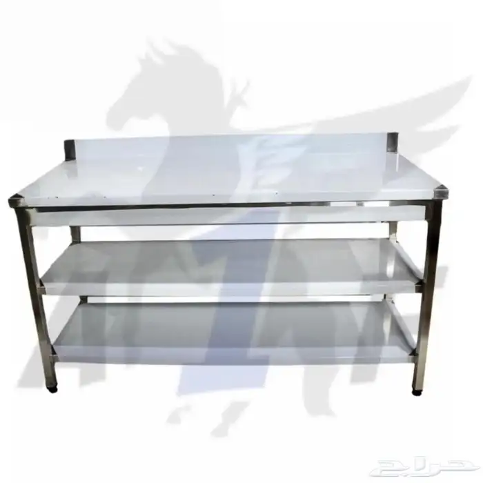 طاولات استيل ستاند استيل طبليات ارفف جدارية اعمال استيل 3