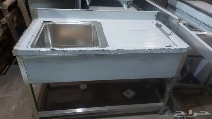 مجلى استيل مغسلة مجلى ركبة معدات مطاعم اعمال استيل 8
