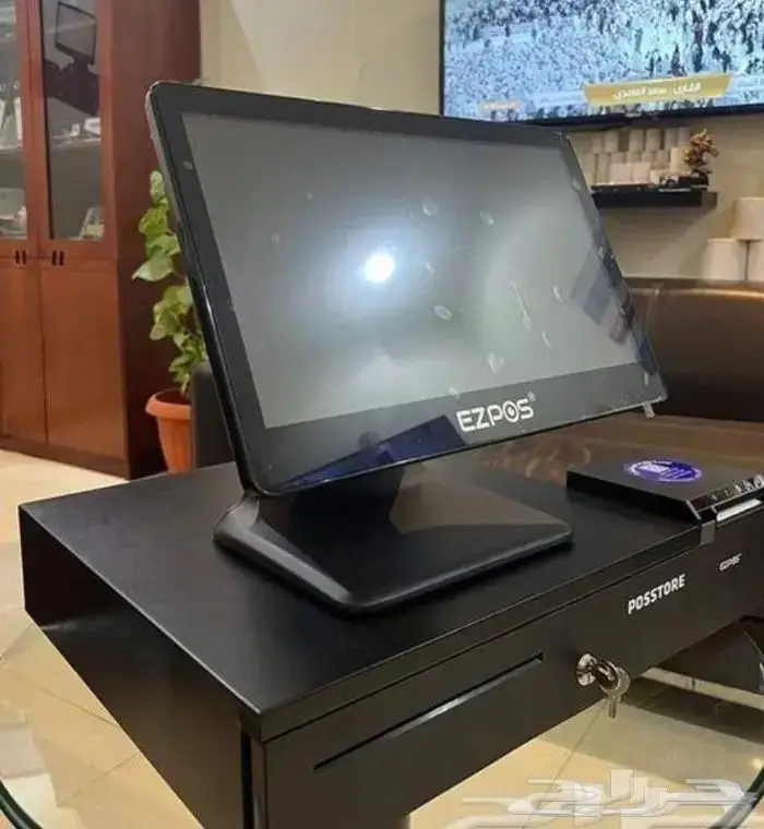 جهاز كاشير لمس ضمان سنتين وبرنامج محاسبي 3