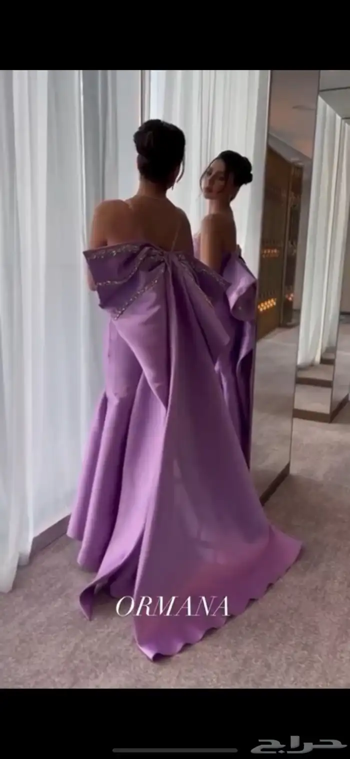 فستان من بوتيك كنو جديد ونظيف لبسه 5 ساعات 0