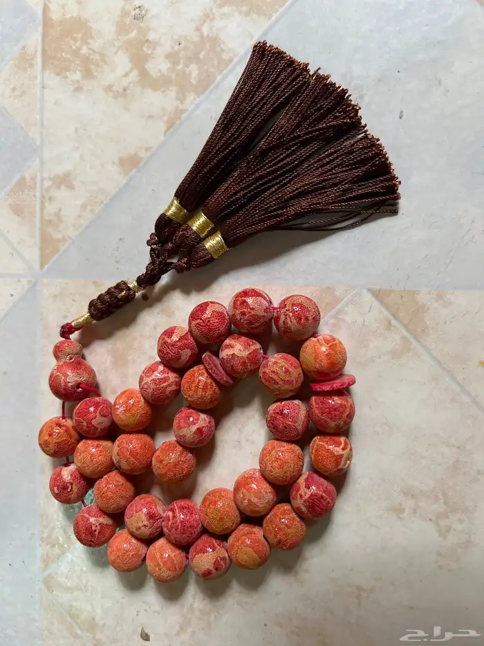 سبحة مرجان طبيعي 1