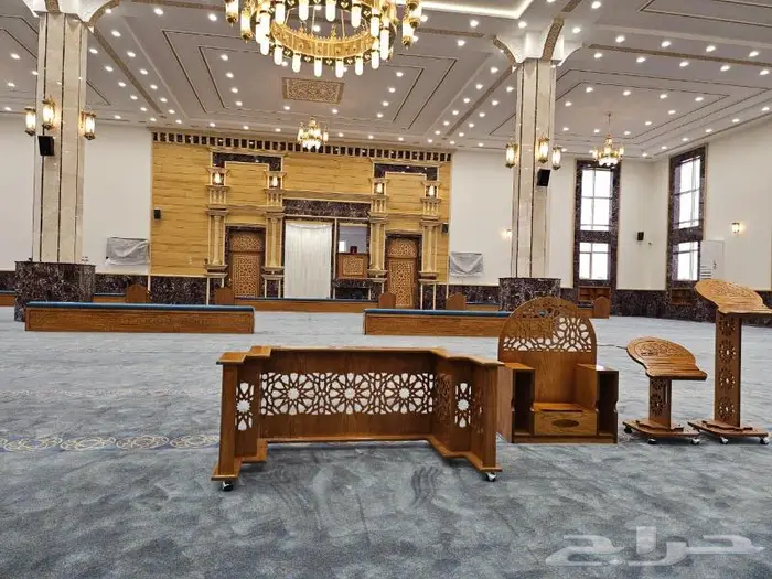 تكاية مساندظهر مساجد دواليب وحوامل مصاحف ديكورات مساجد 95