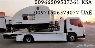 سطحات خاصة مغلقة لنقل السيارات من الامارات الى السعودية 3