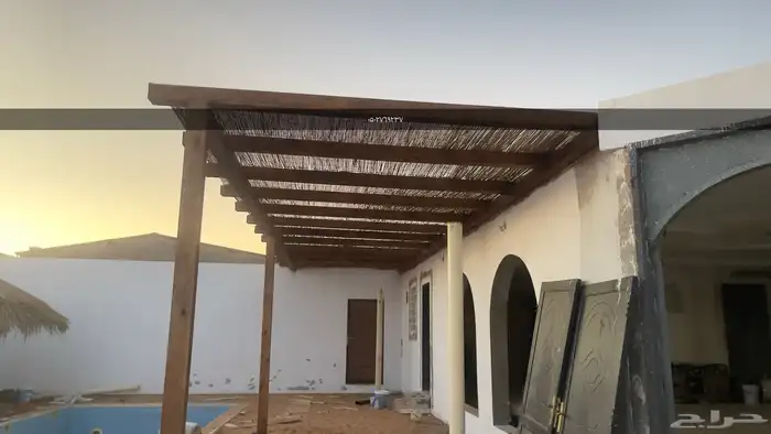 مظلات جلسات خشبيه كاسره للشمس 14