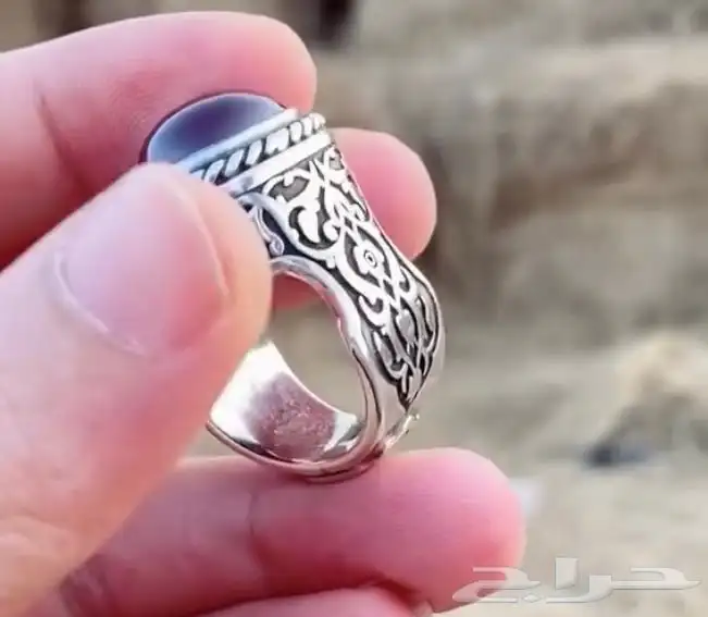 خواتم فضة خالص نوادر تحف فنيه احجار كريمة 95