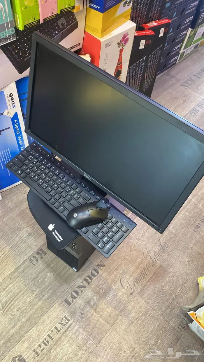 كمبيوتر مكتبي كامل dell معالج i3 مع شاشه لوحة مفاتيح و ماوس 2